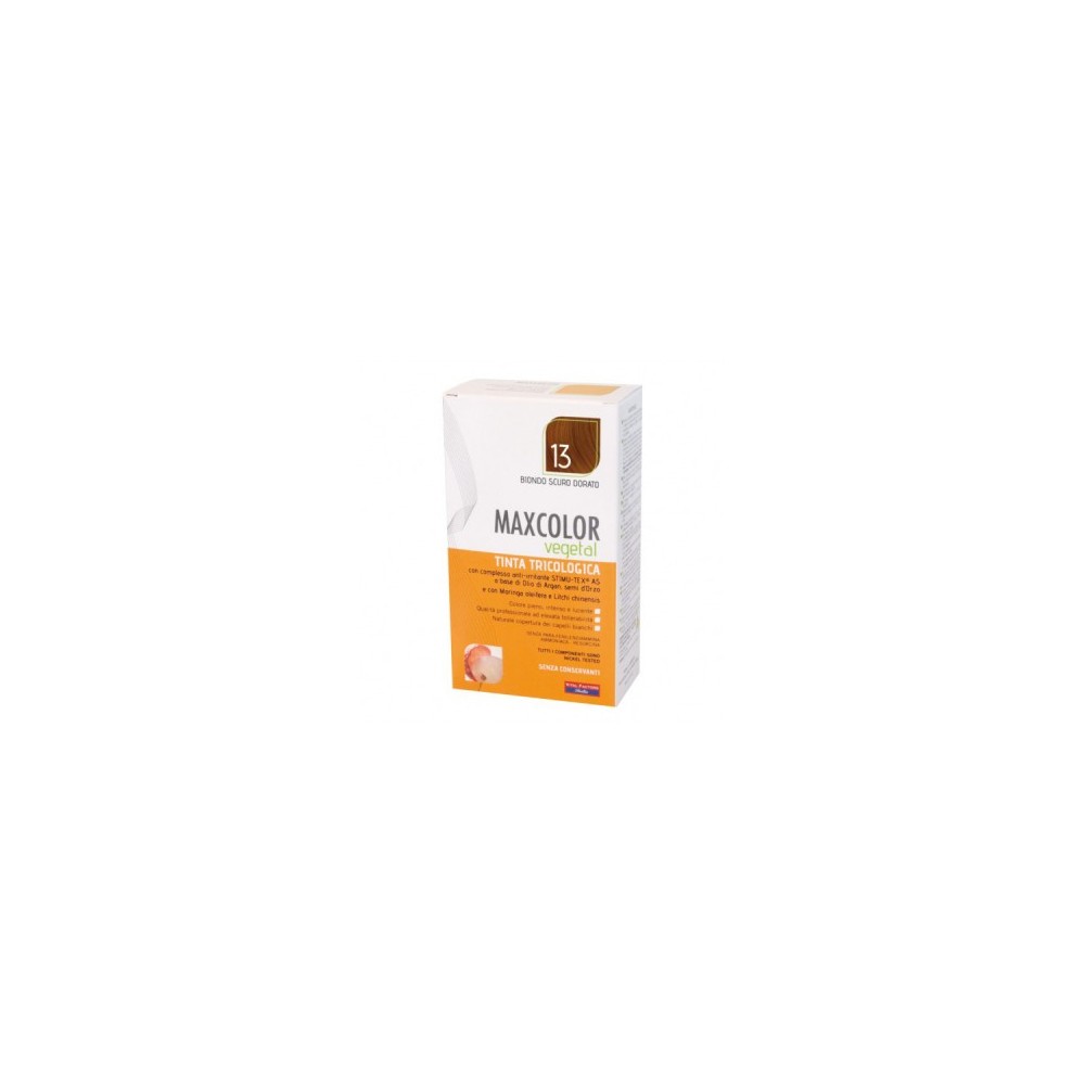 Vital Factors Maxcolor Vegetal Tinta Per Capelli Tricologica N. 13 Biondo Scuro Dorato 