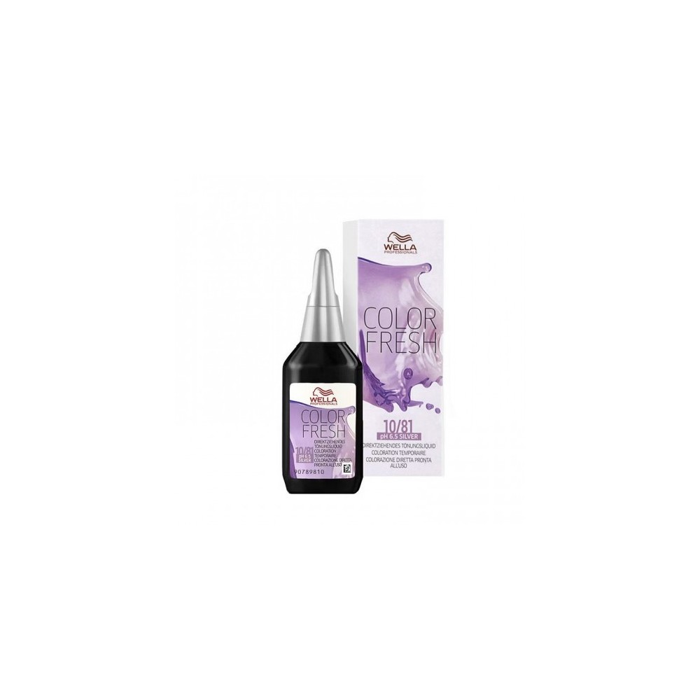 Wella Color Fresh N. 10/81 Biondo Platino Perla Cenere Colorazione Diretta Pronta All'Uso 75 Ml 