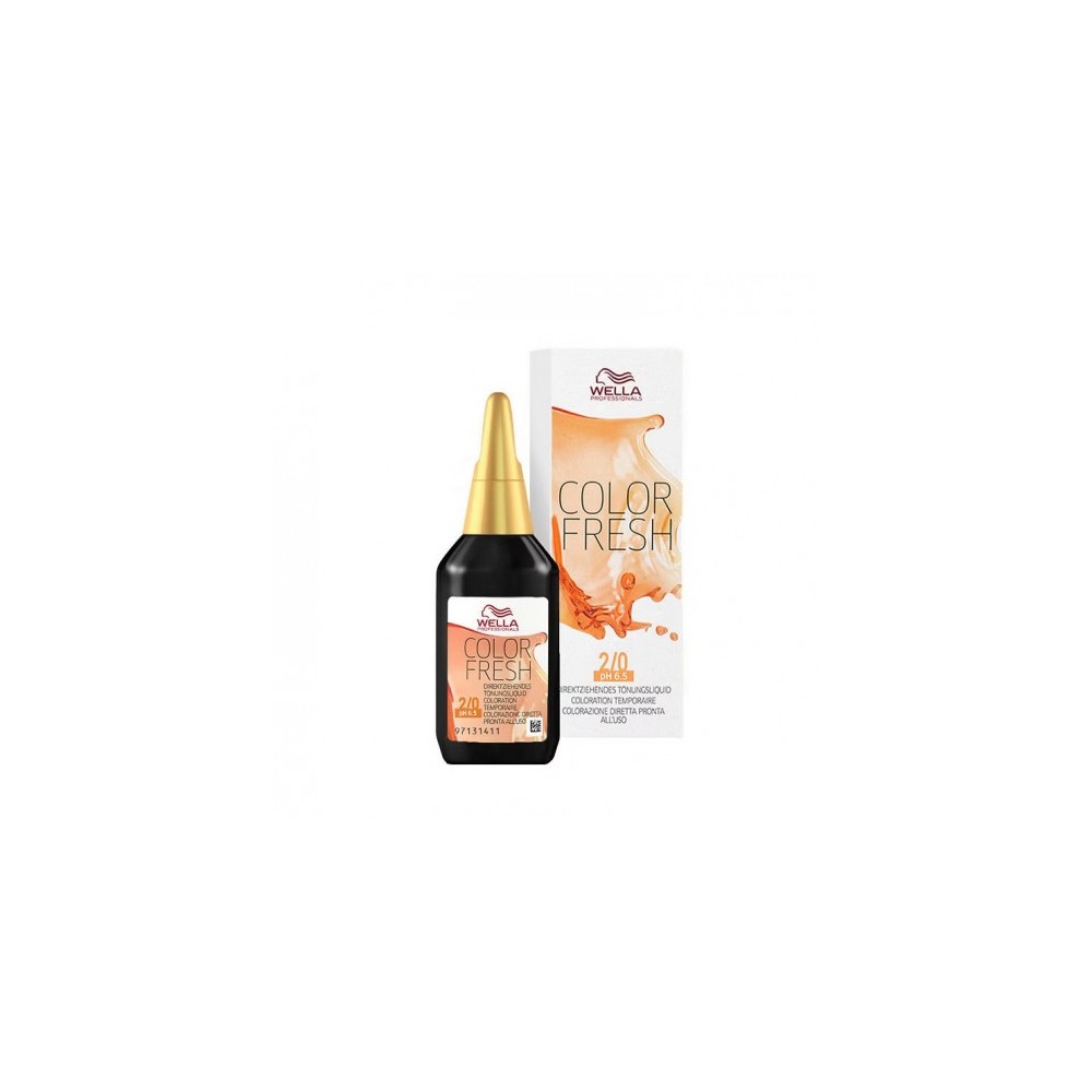 Wella Color Fresh N. 2/0 Nero Colorazione Diretta Pronta All'Uso 75 Ml 