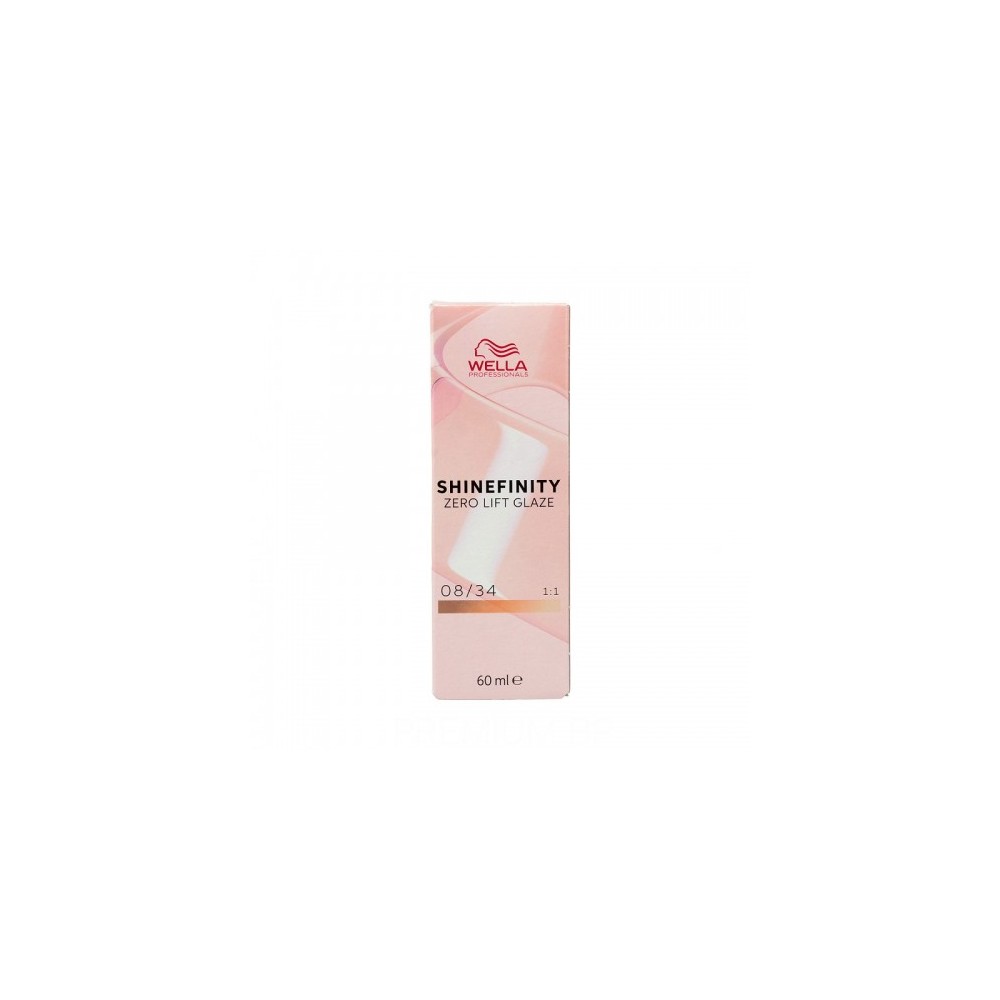 Wella Shinefinity Zero Lift Glaze Colorazione Demi-Permanente N. 08/34 Spicy Ginger 