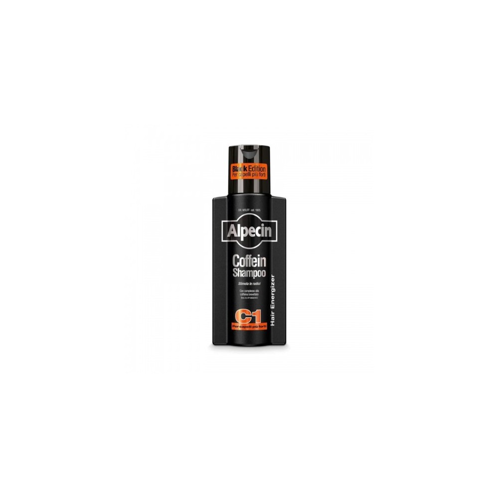 Alpecin Coffein Shampoo C1 Black Edition Anti-Caduta 250 Ml 