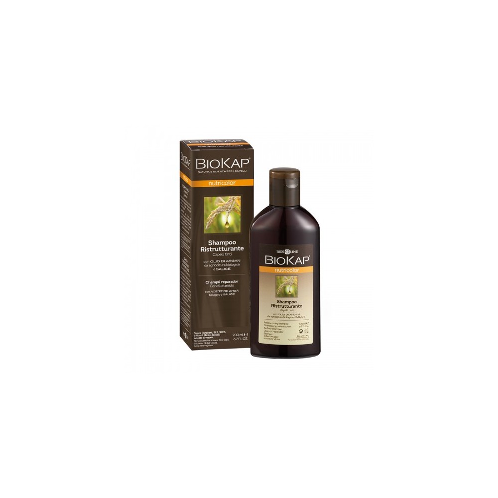 Bios Line Biokap Nutricolor Shampoo Ristrutturante Per Capelli Tinti 200 Ml 