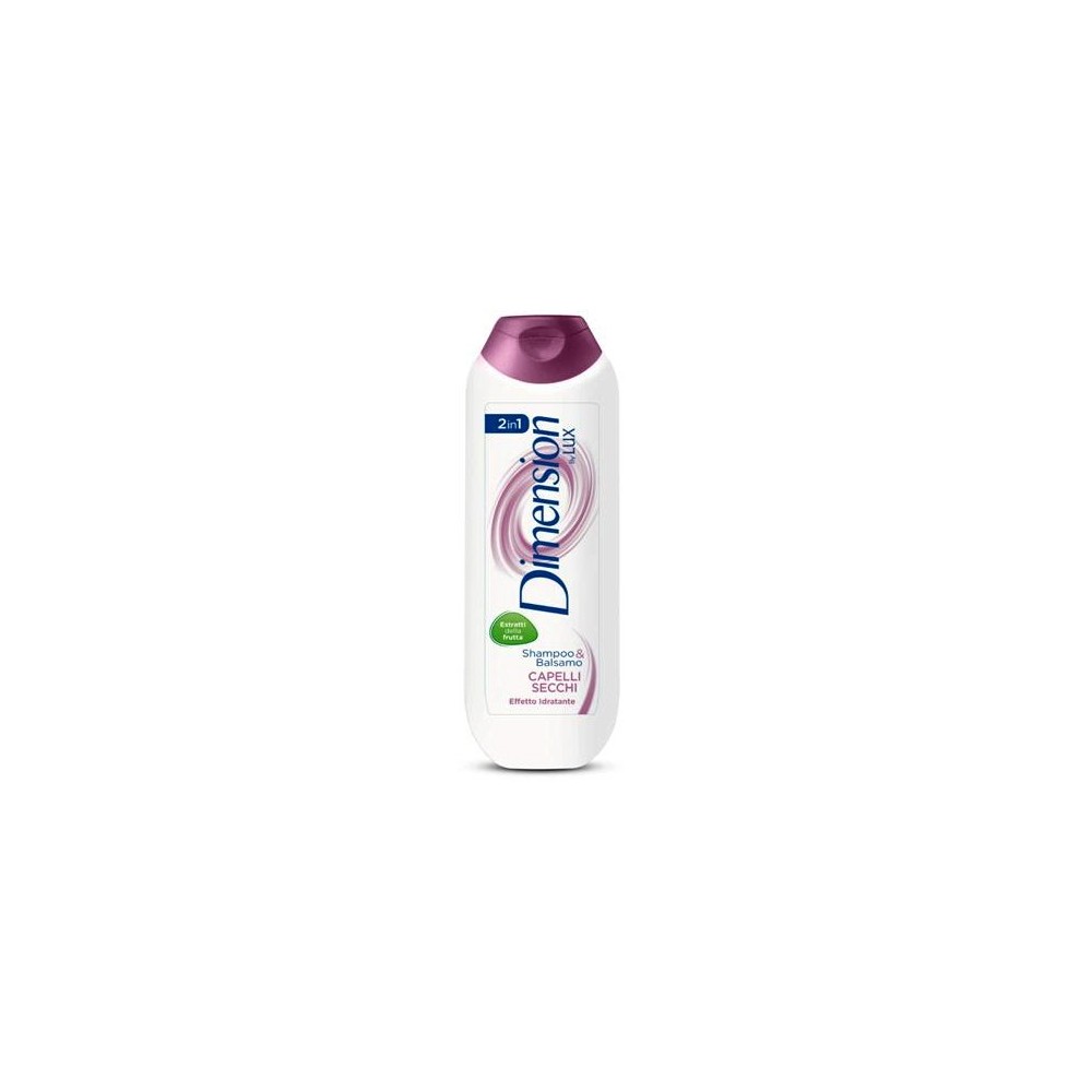 Dimension By Lux 2In1 Shampoo & Balsamo Capelli Secchi 250 Ml 