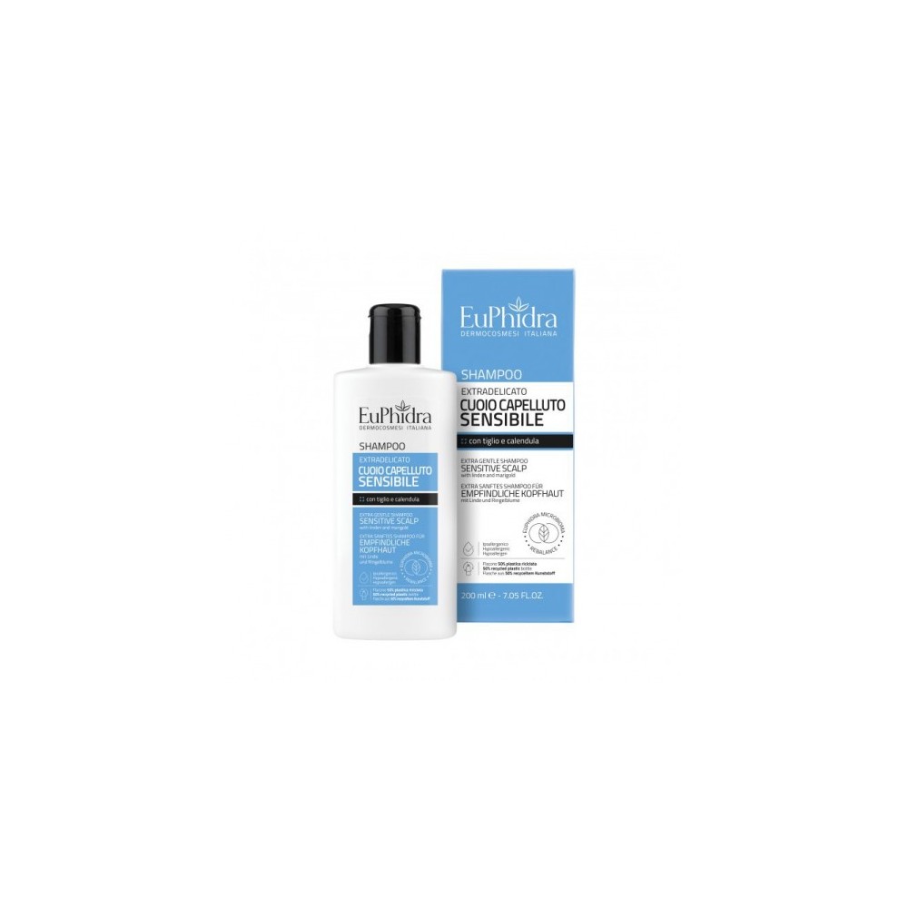 Euphidra Shampoo Cuoio Capelluto Sensibile Uso Frequente 200 Ml 