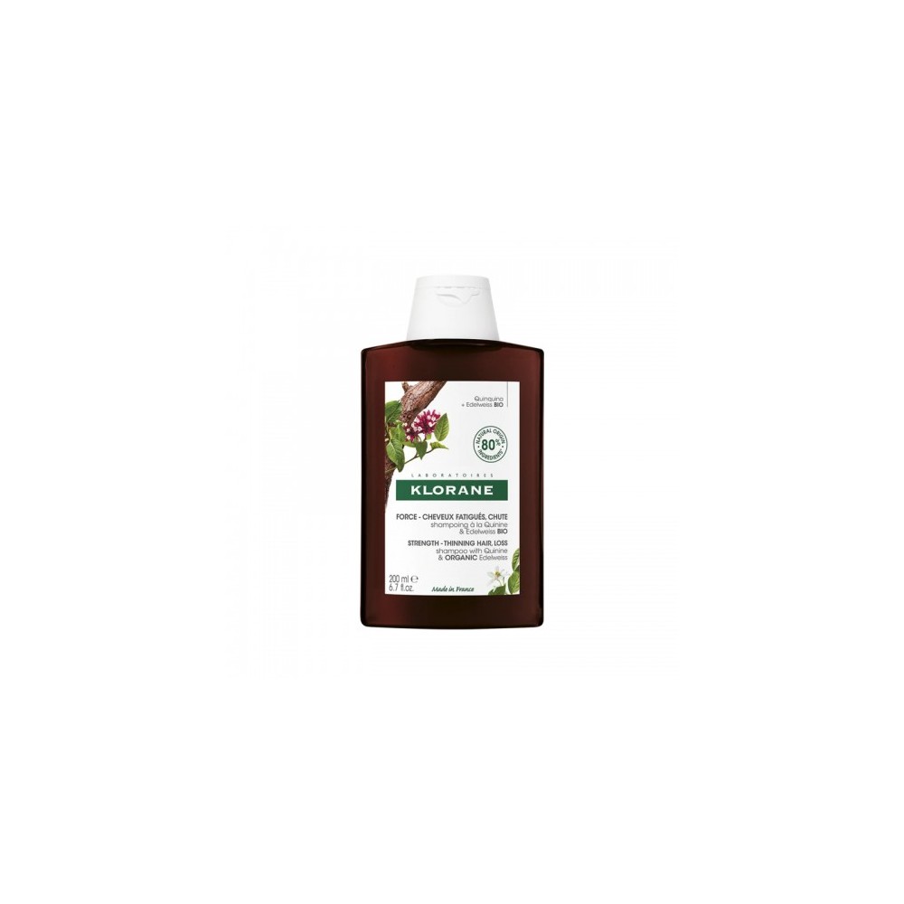 Klorane Shampoo Alla Chinina E Stella Alpina Bio Stimolante E Fortificante 200 Ml 