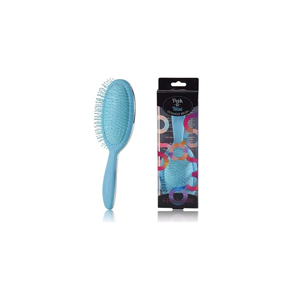 Framar Detangler Brush Spazzola Districante Per Capelli Peek A Blue 