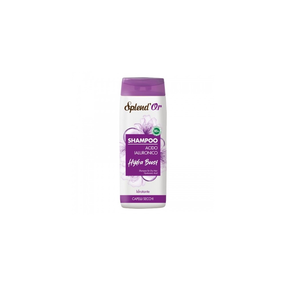 Splend'Or Hydra Bost Acido Ialuronico Shampoo Idratante Per Capelli Secchi 300 Ml 