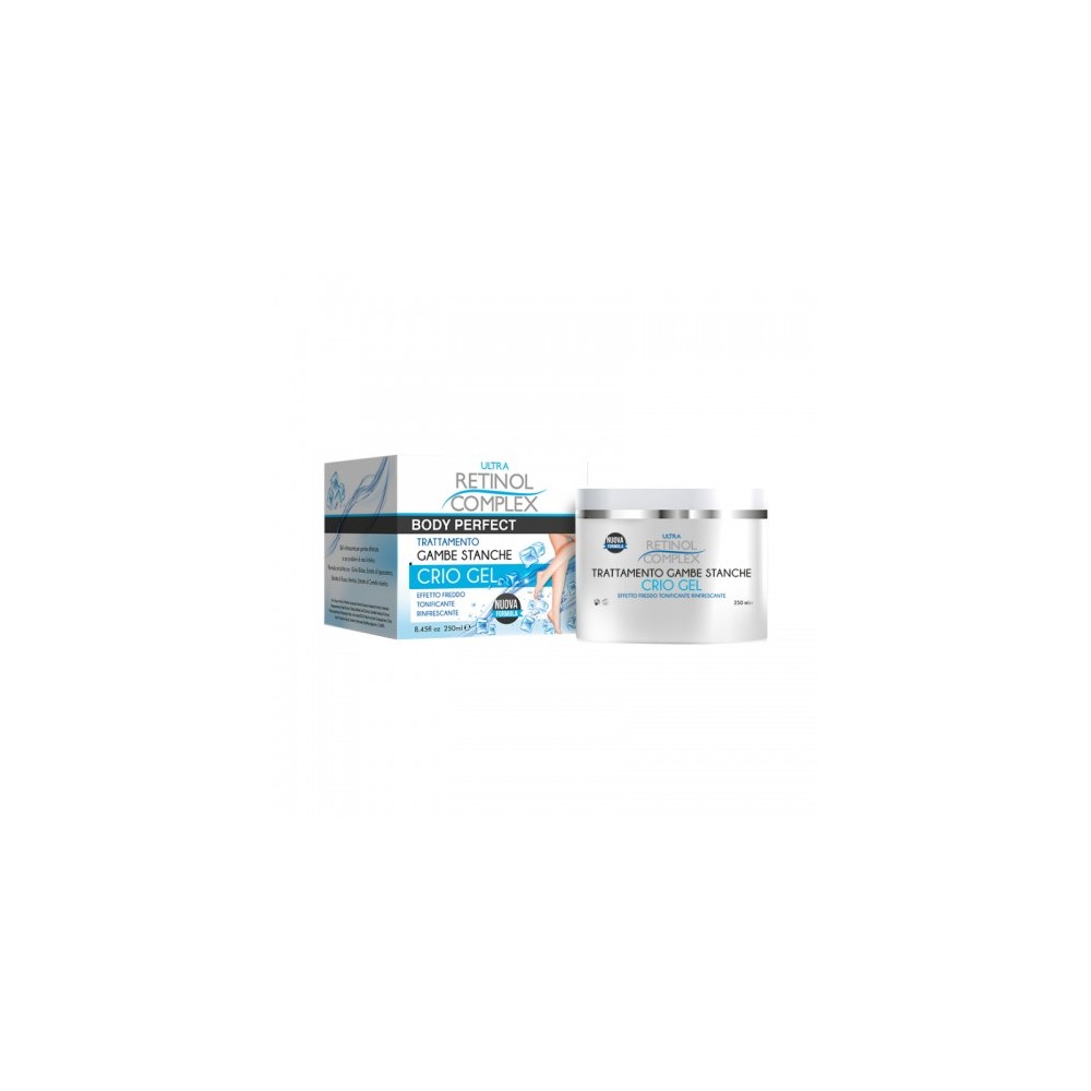 Retinol Complex Ultra Body Perfect Crio Gel Trattamento Gambe Stanche 250 Ml 
