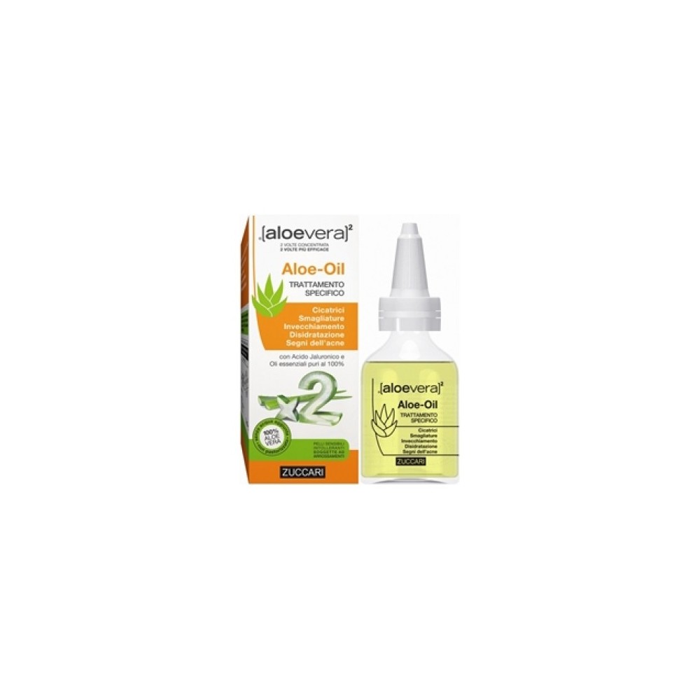 Zuccari Aloevera2 Aloe Oil Trattamento Specifico Viso E Corpo Per Cicatrici E Smagliature 50 Ml 