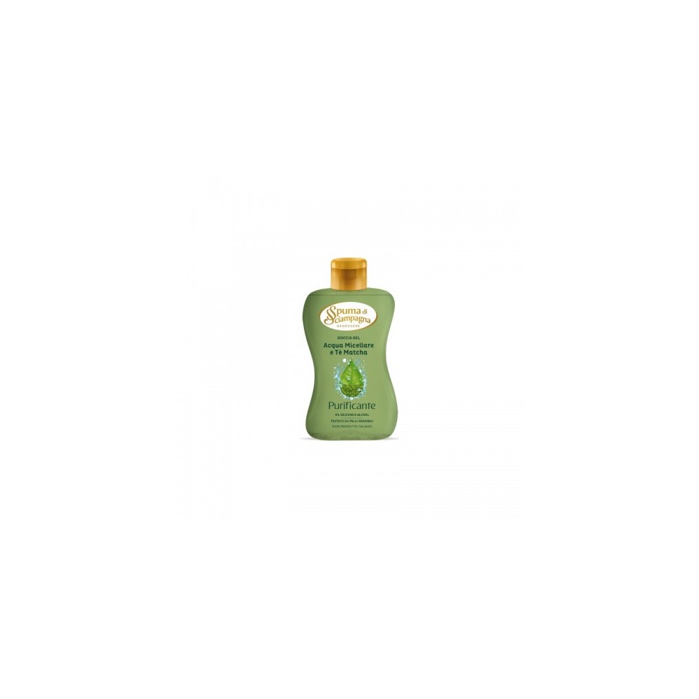 Spuma Di Sciampagna Gel Doccia All'Acqua Micellare E Tè Matcha 300 Ml 