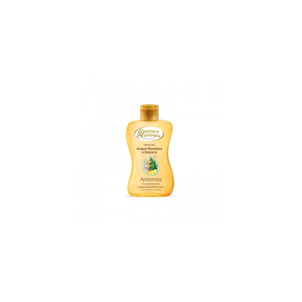 Spuma Di Sciampagna Gel Doccia All'Acqua Micellare E Zenzero 300 Ml 