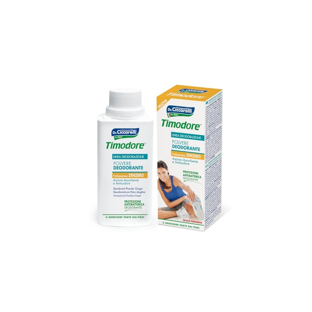 Dottor Ciccarelli Timodore Polvere Deodorante Allo Zenzero 75 G 
