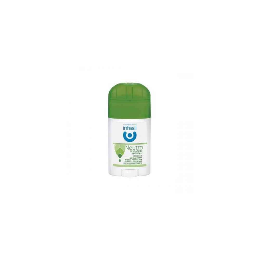 Infasil Neutro Sensazioni Naturali Deodorante Stick 40 Ml Con Olio Essenziale 