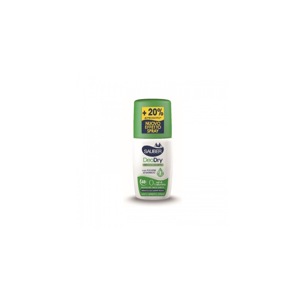 Sauber Deodry Fresco & Asciutto Deodorante No-Gas 90 Ml 