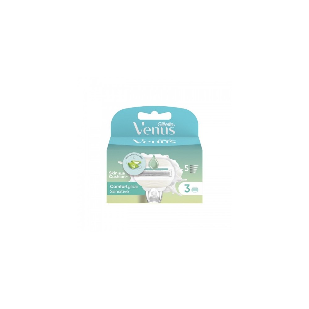 Gillette Venus Comfortglide Sensitive 3 Lamette Di Ricambio 