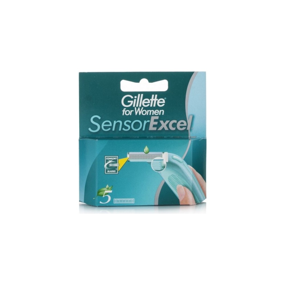 Gillette Lame Di Ricambio Sensor Excel Depilazione For Woman 5 Lamette 