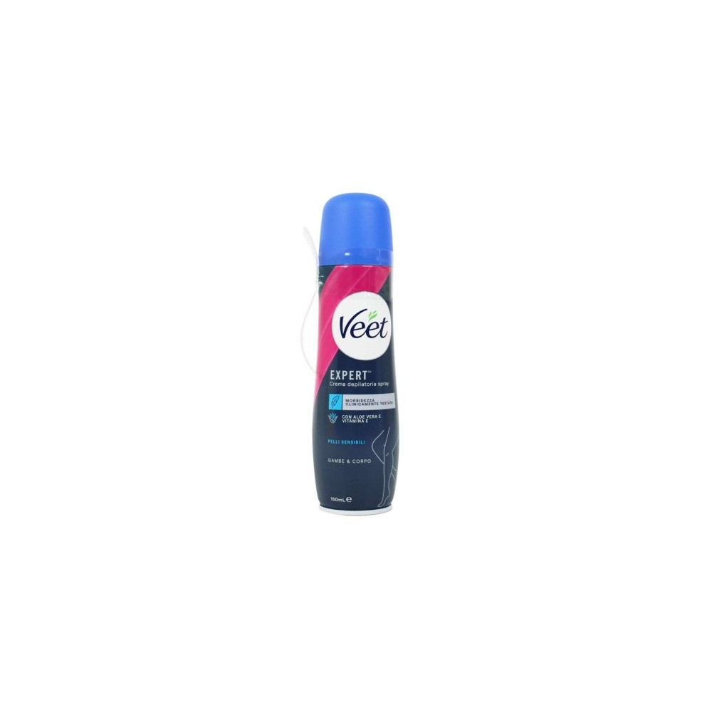 Veet Expert Crema Depilatoria Spray Per Pelli Sensibili 150 Ml 