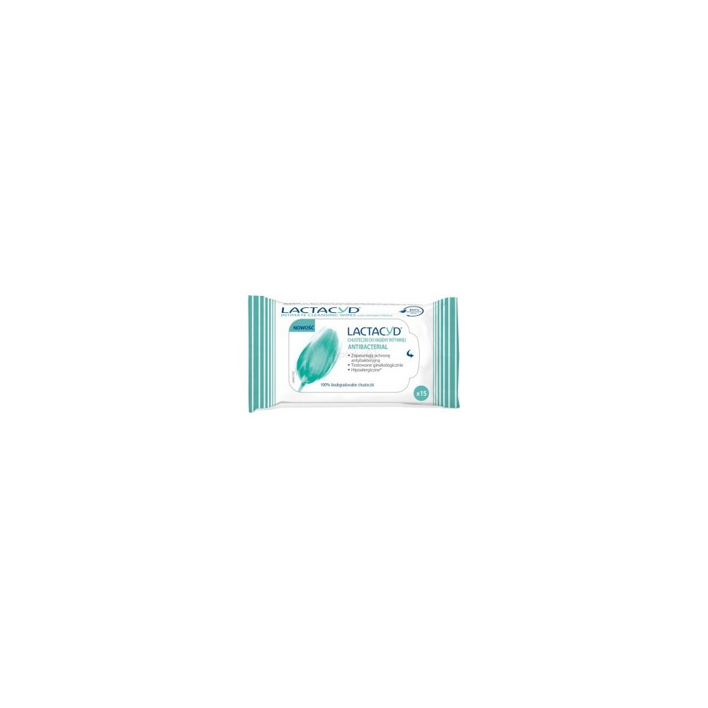 Lactacyd Salviettine Intime Con Anti Batterico 1 Confezione 15 Pezzi 
