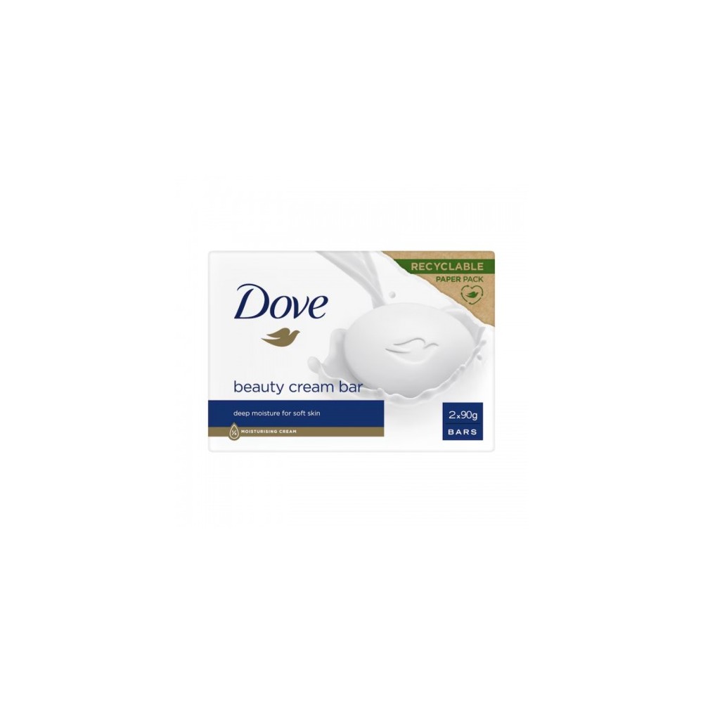 Dove Beauty Cream Bar Original Sapone Solido 2 X 90 G 