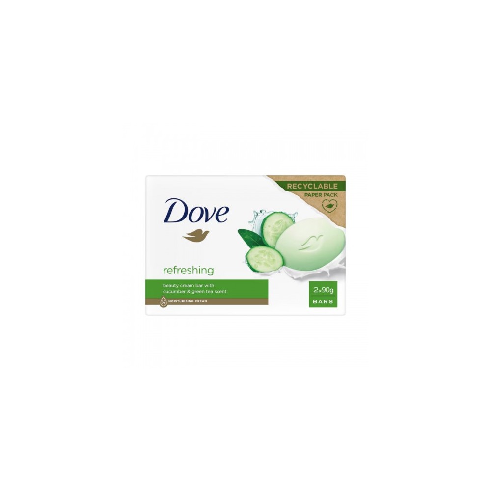Dove Beauty Cream Bar Refreshing Sapone Solido 2 X 90 G 
