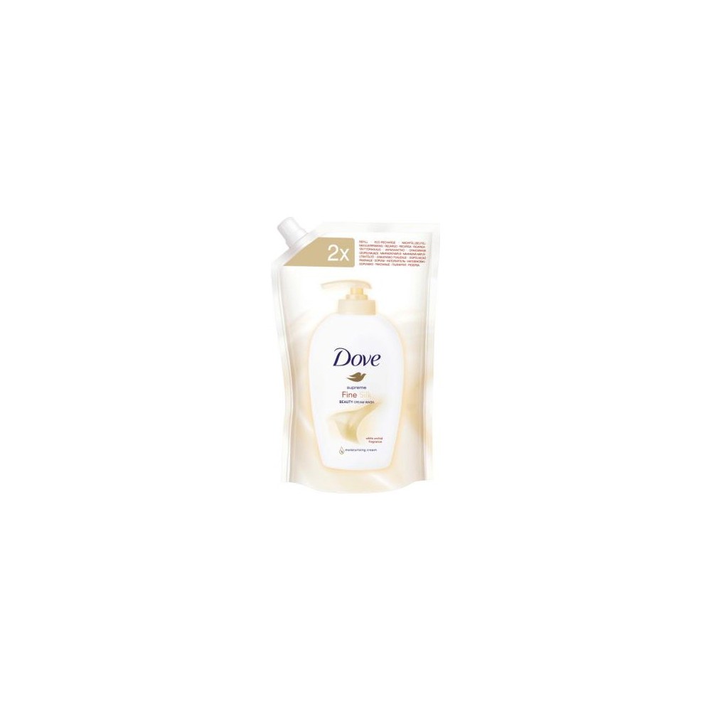 Dove Fine Silk Sapone Liquido Pouch 500 Ml Ricarica 