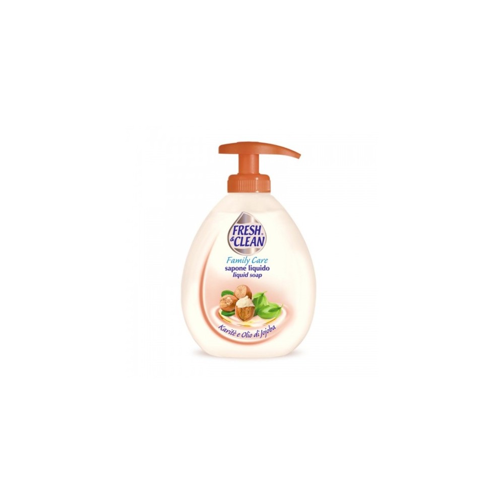Fresh & Clean Family Care Karitè E Olio Di Jojoba Sapone Liquido 300 Ml 