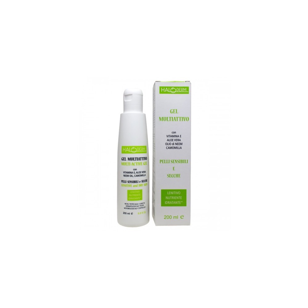 Halo Pharma Haloderm Gel Multiattivo Gel Lenitivo Per Pelli Sensibili E Secche 200 Ml 