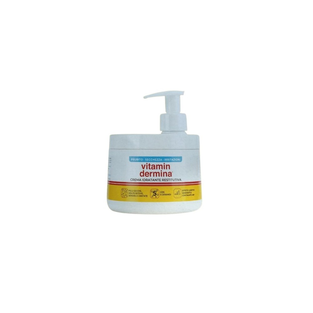 Istituto Ganassini Vitamindermina Crema Idratante Restitutiva Dispenser 400 Ml 