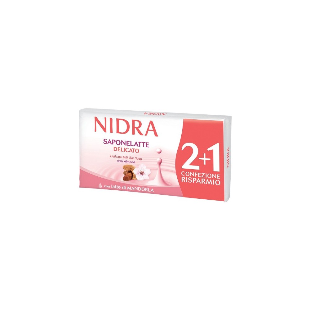 Nidra Saponelatte Delicato 3 Saponette 