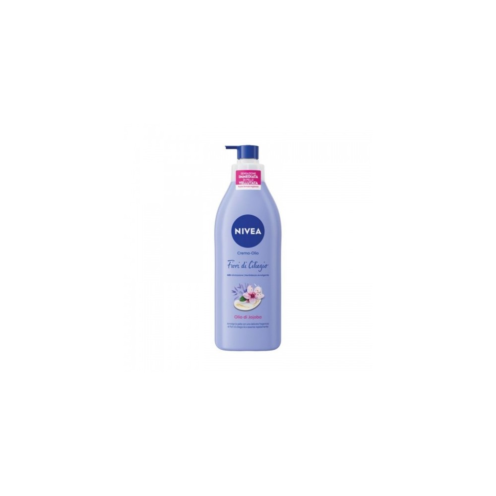 Nivea Fiori Di Ciliegio E Olio Di Jojoba Crema Corpo-Olio Per Pelle Normale E Secca 400 Ml 