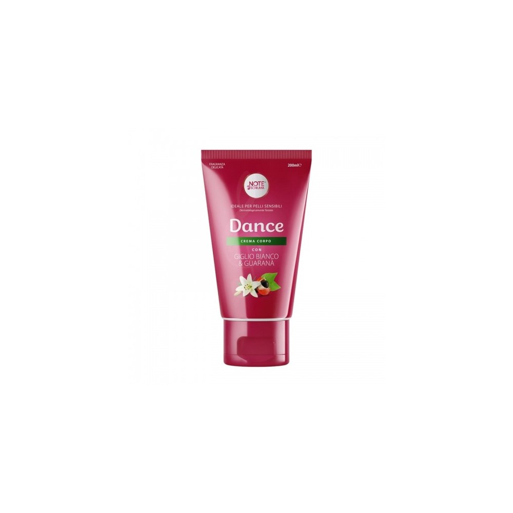 Note Di Schiuma Dance Crema Corpo Con Giglio Bianco E Guaranà 200 Ml 
