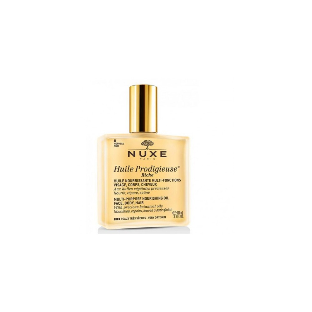Nuxe Huile Prodigieuse Riche Viso, Corpo E Capelli 100 Ml 