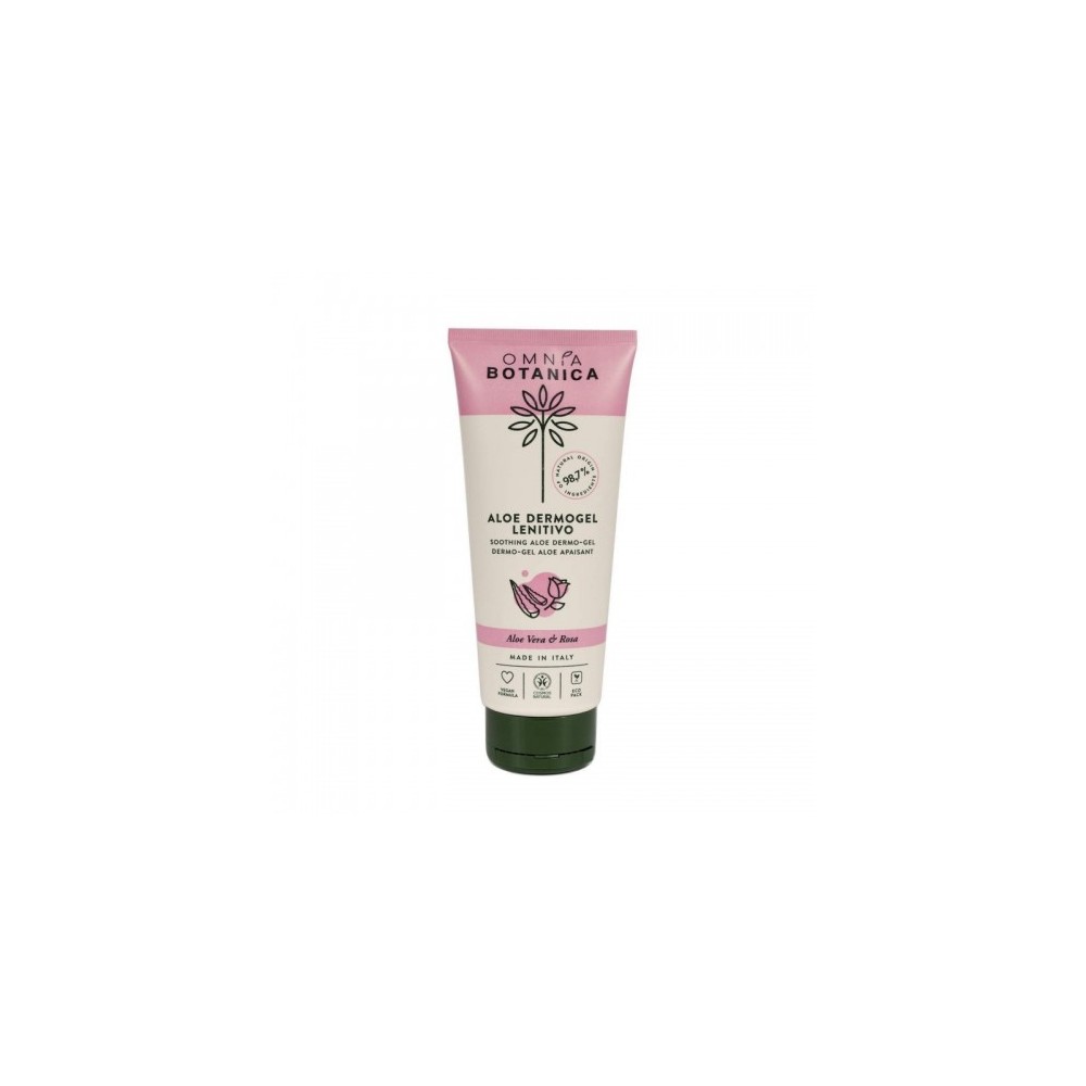 Omnia Botanica Aloe Dermogel Lenitivo Con Aloe Vera E Rosa Biologica 200 Ml 
