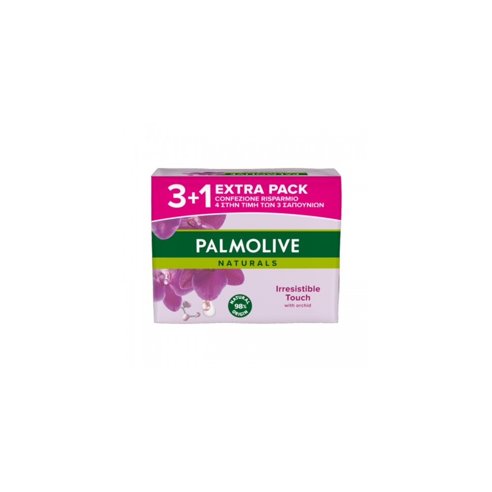 Palmolive Naturals Irresistible Touch 4 Saponette Solide Con Orchidea 