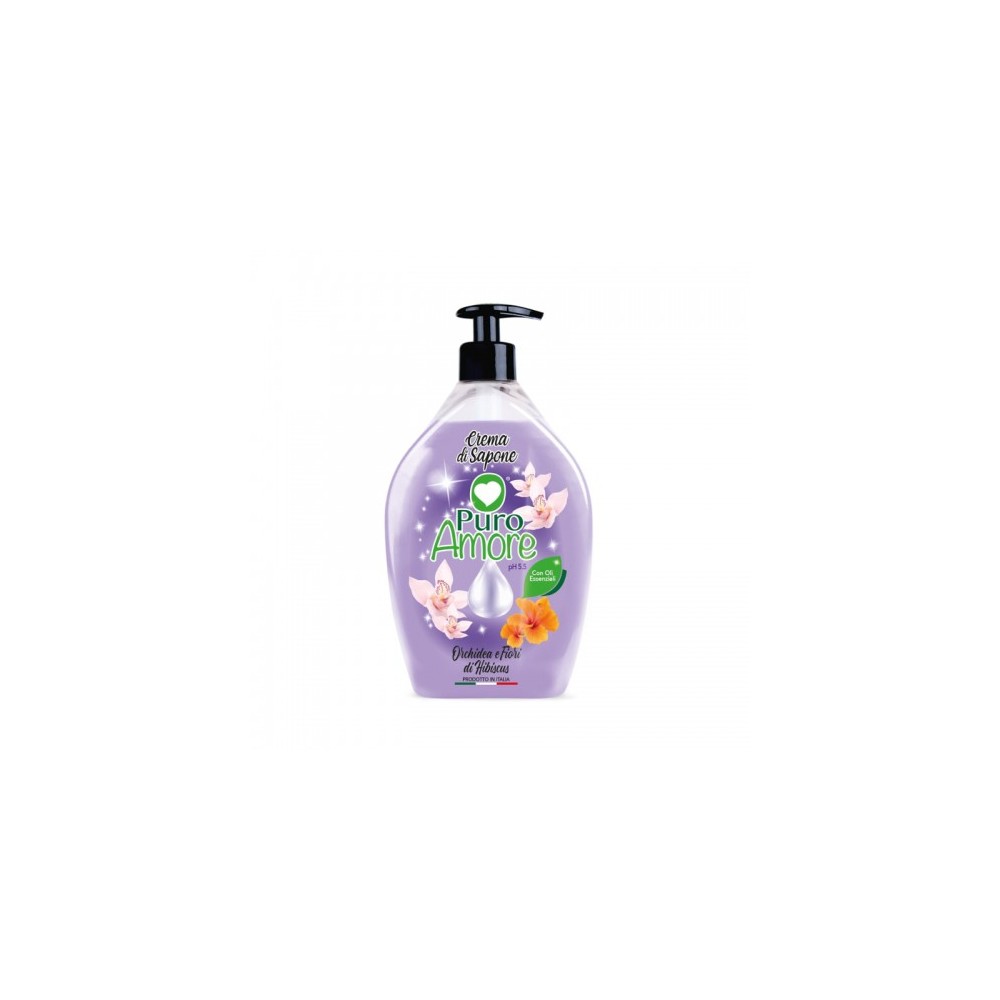 Puro Amore Orchidea E Fiori Di Hibiscus Crema Di Sapone 750 Ml 