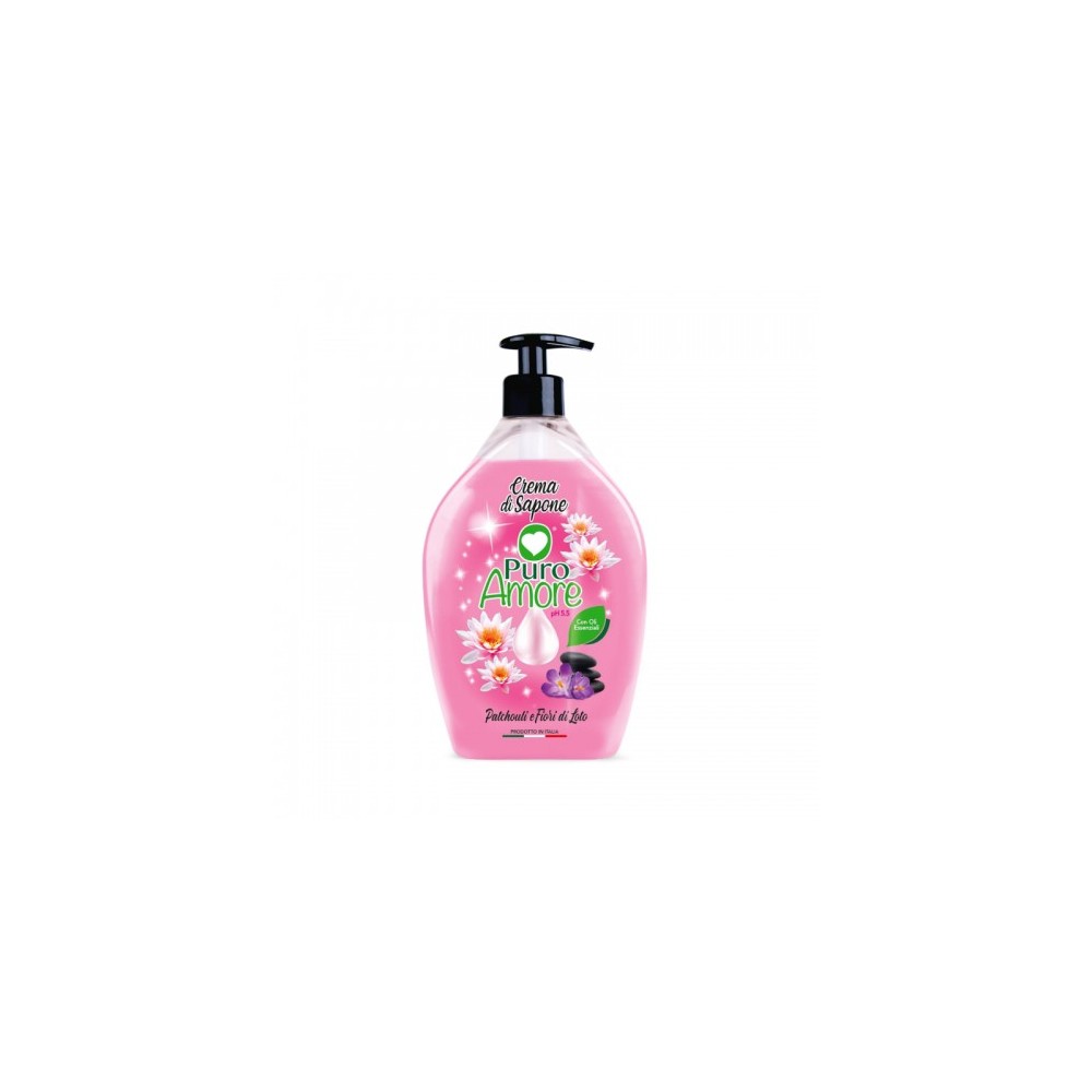 Puro Amore Patchouli E Fiori Di Loto Crema Di Sapone 750 Ml 