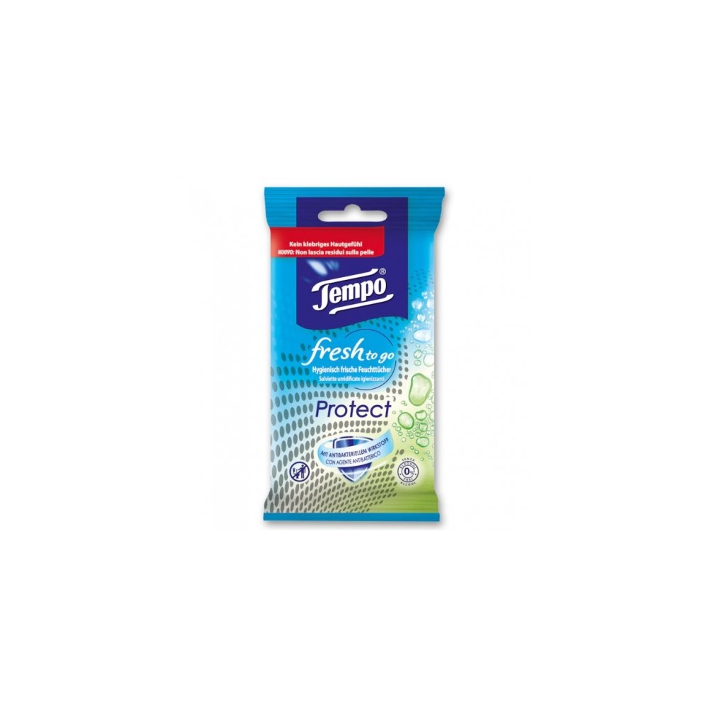 Tempo Fresh To Go Protect 10 Salviette Umidificate 