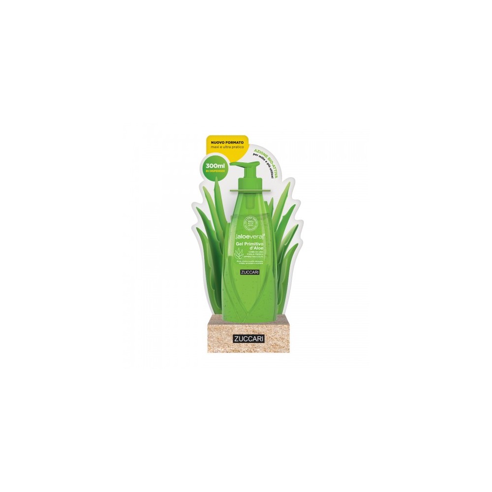 Zuccari Aloevera2 Gel Primitivo D'Aloe Lenitivo Per Pelli Sensibili 300 Ml 