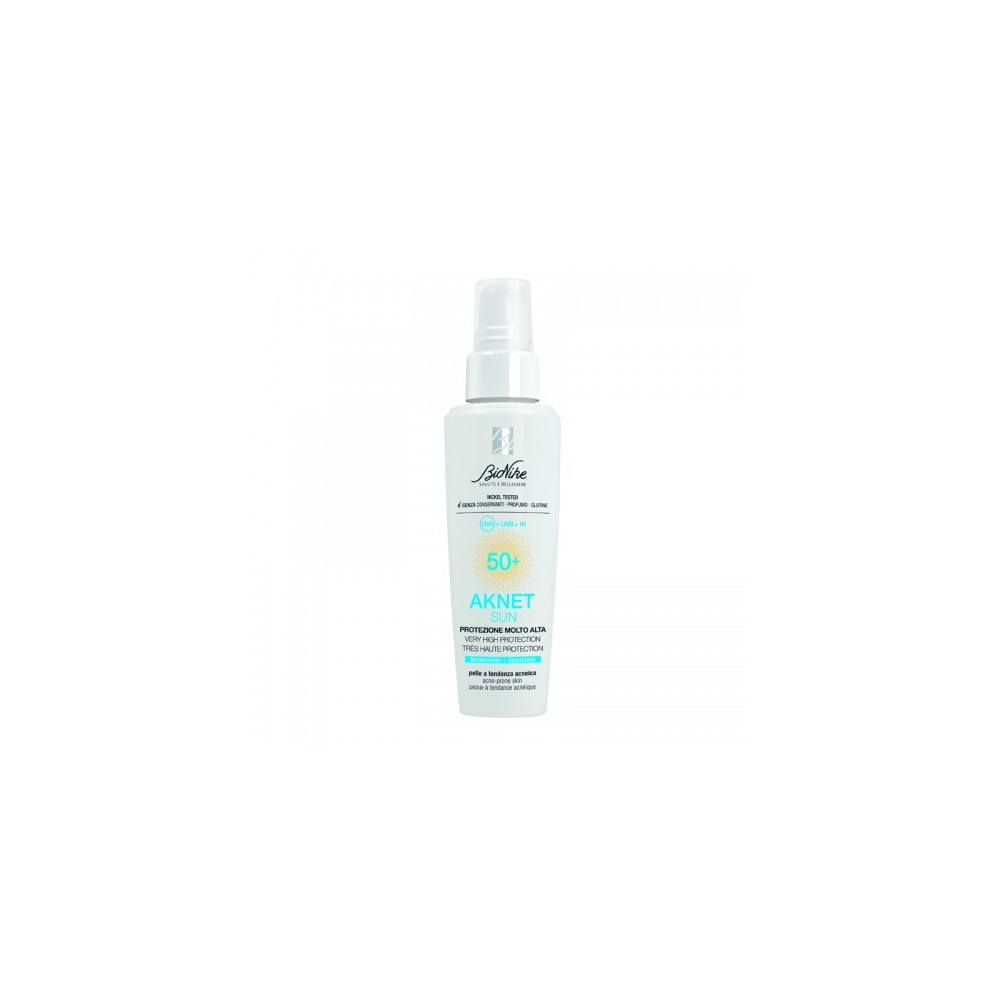 Bionike Aknet Sun Spf50+ Protezione Solare Per Pelli Seborroiche 50 Ml 