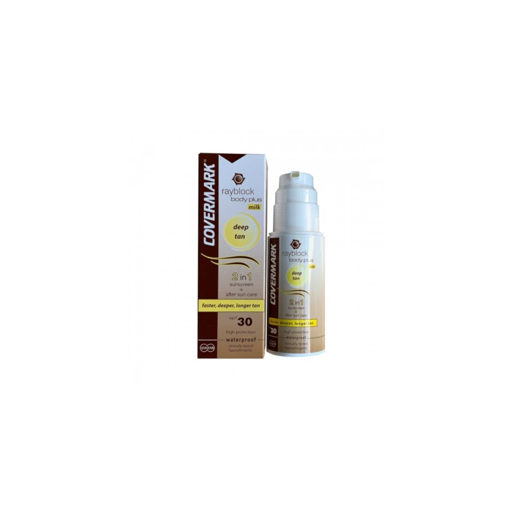 Covermark Rayblock Body Plus Milk Spf30 Protezione Solare 100 Ml Deep Tan 