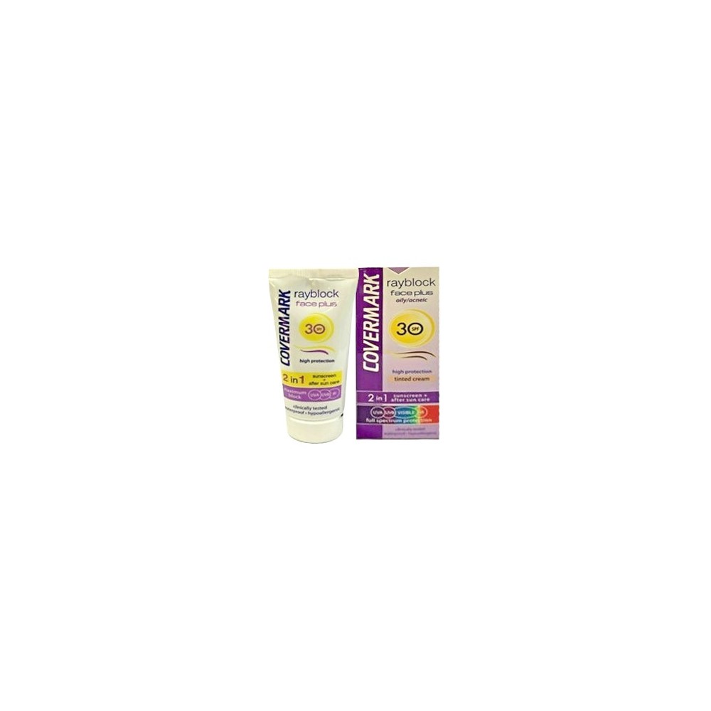 Covermark Rayblock Face Plus Dry/Sensitive Spf30 2In1 Protezione Solare Colorata Soft Brow 
