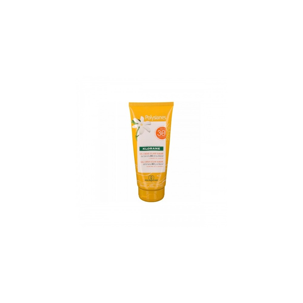 Klorane Polysianes Spf30 Gel Crema Solare Sublime Viso E Corpo 200 Ml 