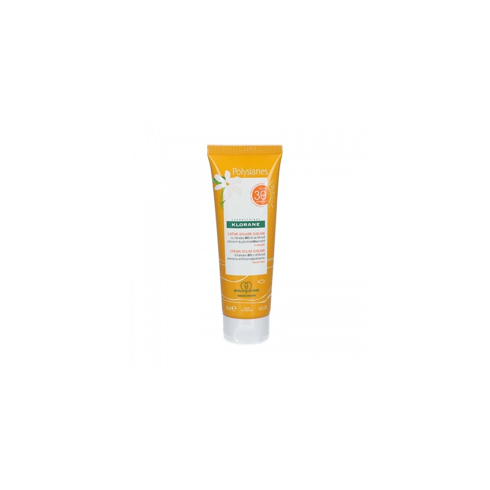 Klorane Polysianes Crema Solare Sublime Spf30 Con Tamanu Bio E Monoi 50 Ml 