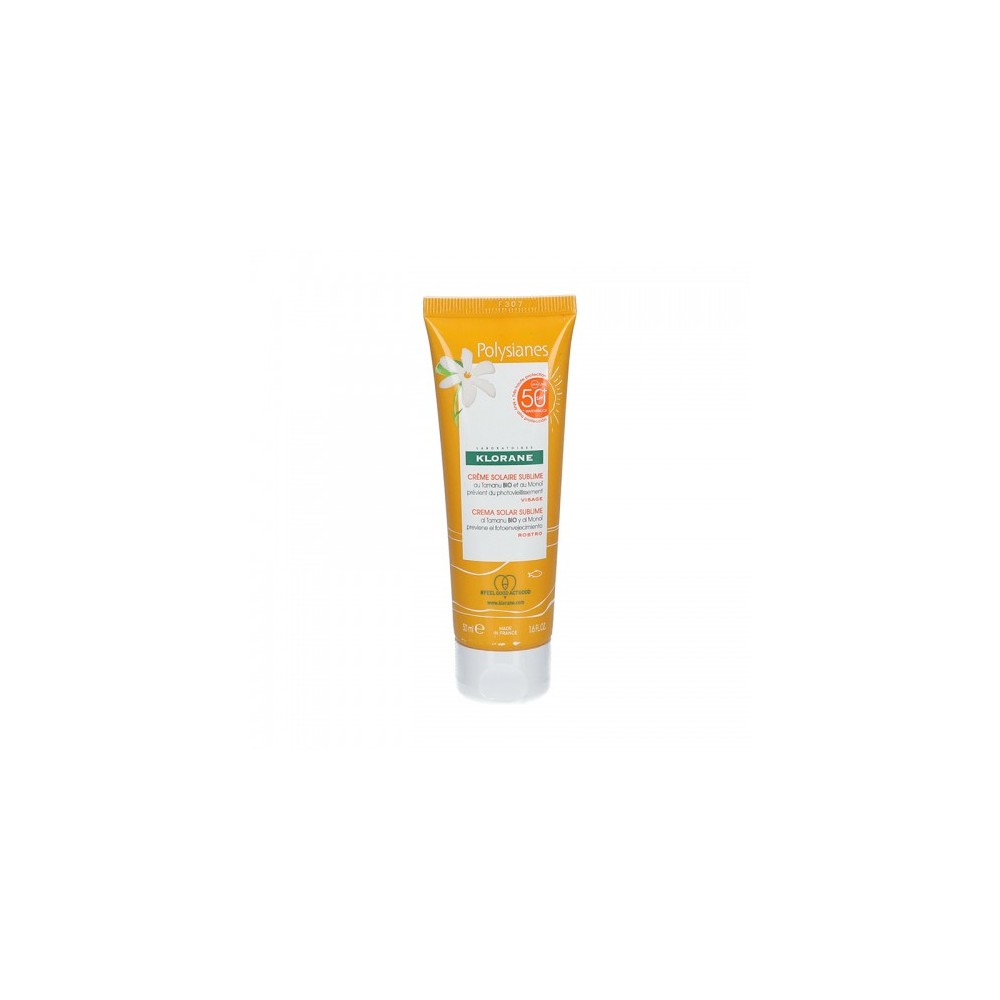 Klorane Polysianes Crema Solare Sublime Spf50+ Con Tamanu Bio E Monoi 50 Ml 