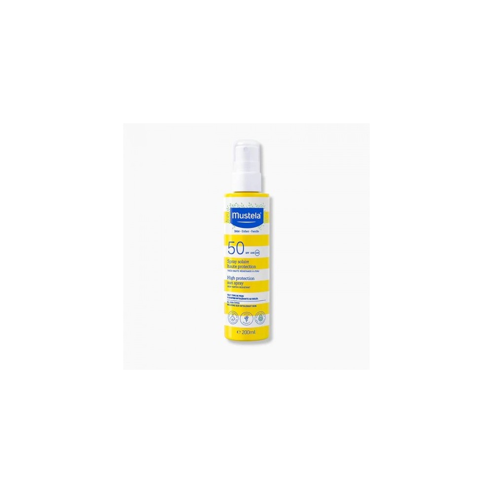 Mustela Spray Latte Solare Spf50 Protezione Alta Per Bambini 200 Ml 