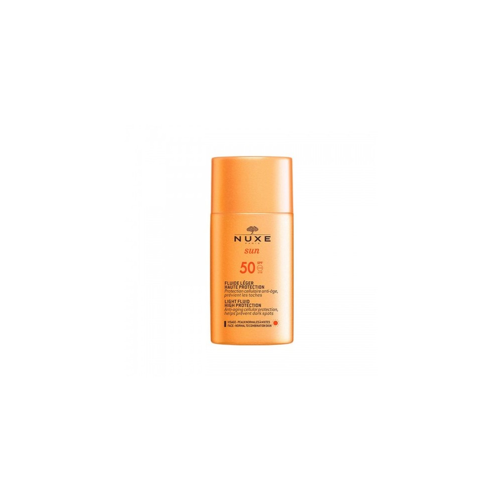 Nuxe Sun Fluide Léger Spf50 Fluido Leggero Ad Alta Protezione Solare 50 Ml 