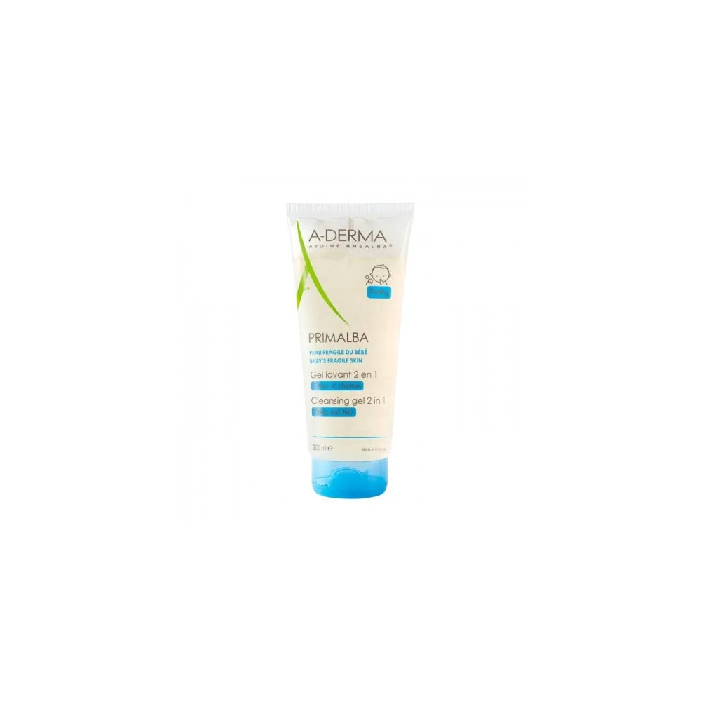 Aderma Primalba Gel Detergente 2In1 Per Il Bagnetto 200 Ml 