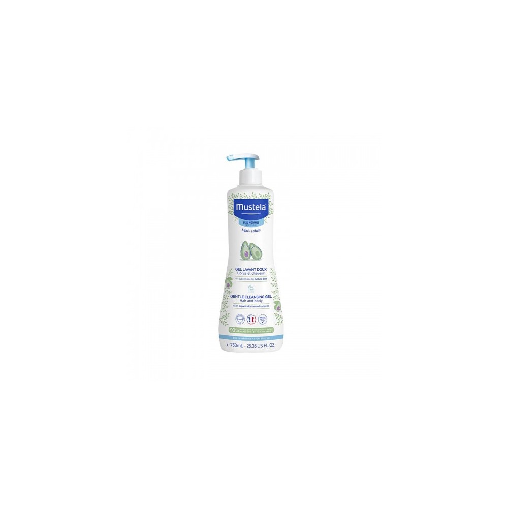Mustela Gel Lavant Deux Detergente Delicato Per Corpo E Capelli 750 Ml 