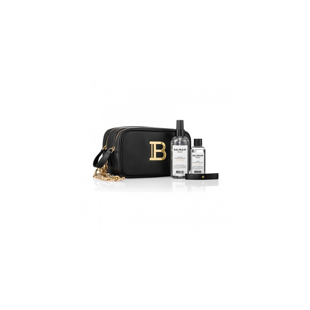 Balmain Signature Pouch Cofanetto Regalo Con Pochette Firmata 
