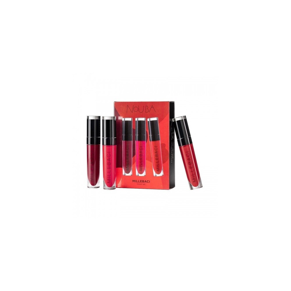 Nouba Cofanetto Millebaci N. 1 Travel Set 3 Mini Rossetti Liquidi 